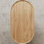 Table basse ovale moderne simple crème-105866276