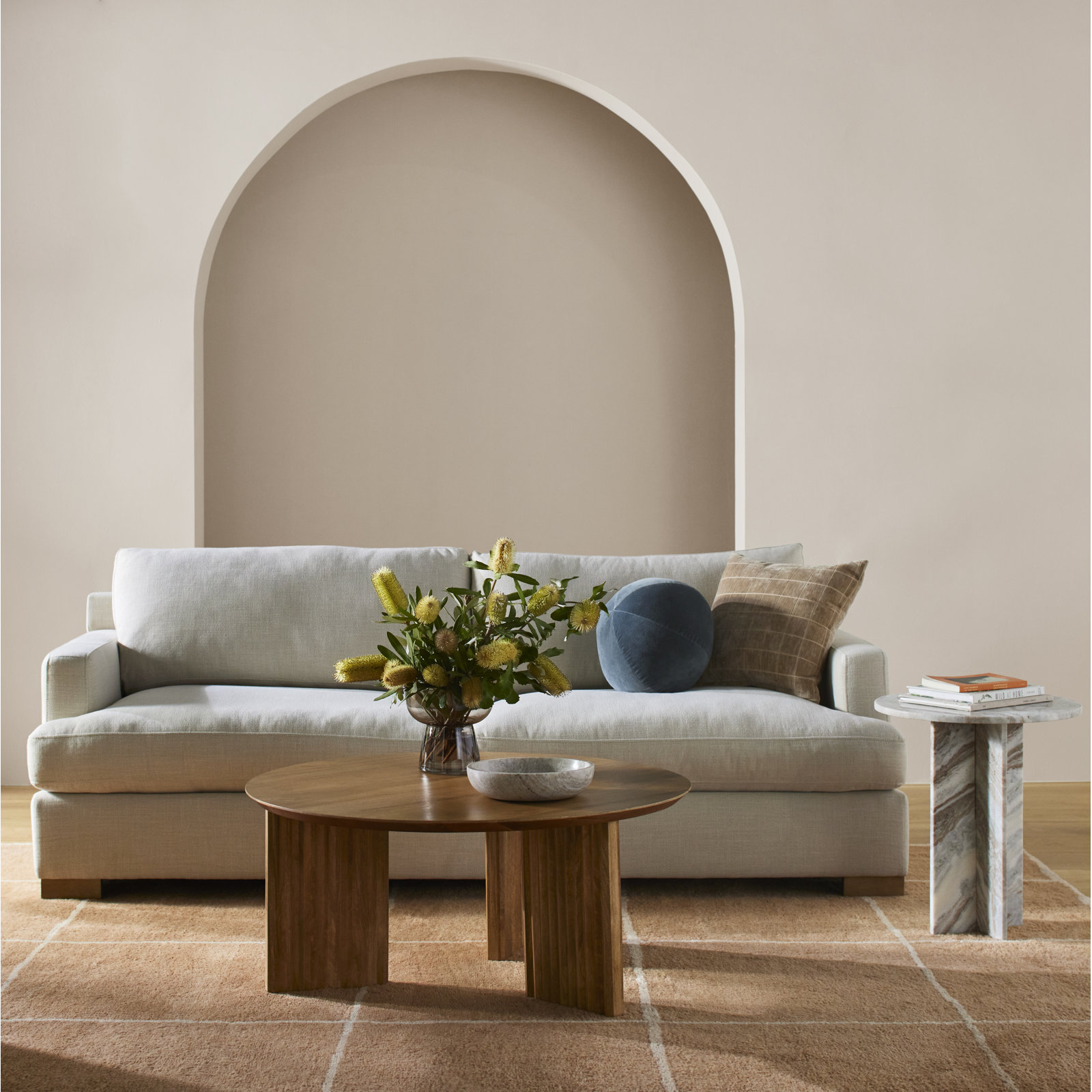 Edianna 36" Mango Coffee Table, Brown