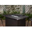 Table de foyer d'extérieur au propane en aluminium bravos