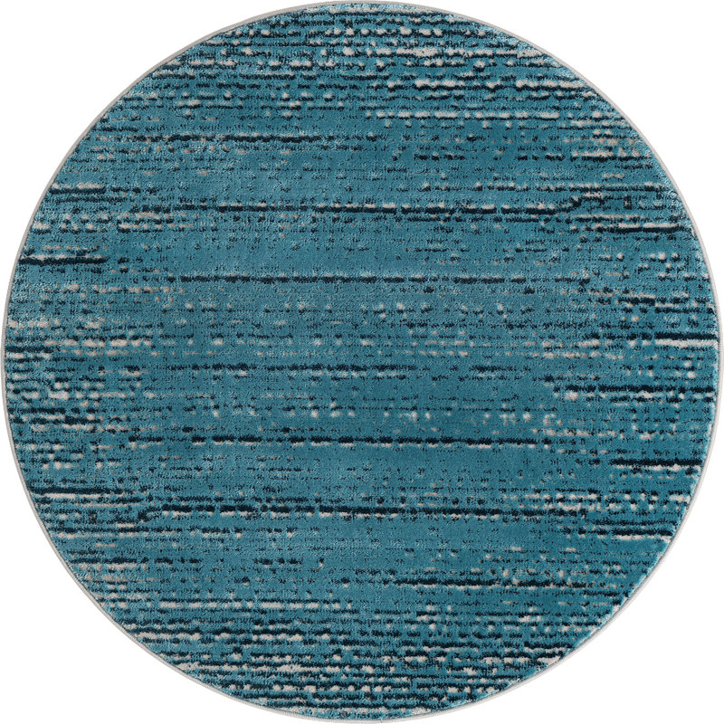 Abstract Indoor Rug, Round 4'