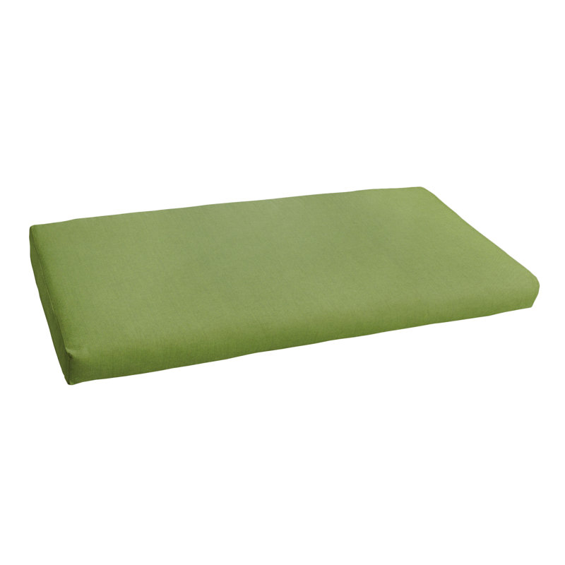 Sunbrella Outdoor Solid Bench Cushion, 37" W x 17" D ,  Spectrum Cilantro
