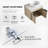 Melzina 23.6'' Single Bathroom Vanity with Ceramic Top