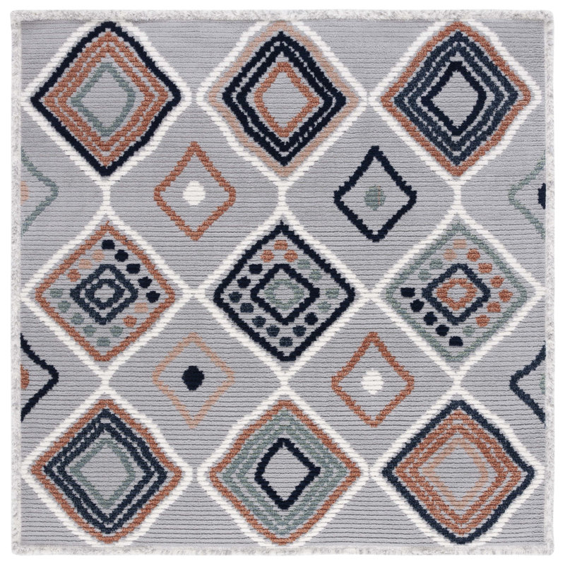 Amairah Performance Southwestern Rug, Square 6'7"
