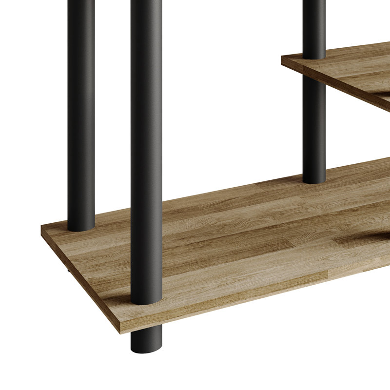 Meuble télé à 3 niveaux Easy Twist, Chêne naturel