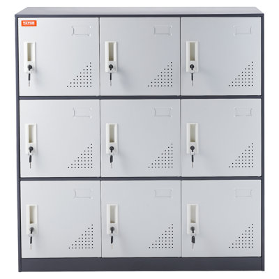 Metal 3 - Tier 35.4'' Employee Locker with Built In Key Lock