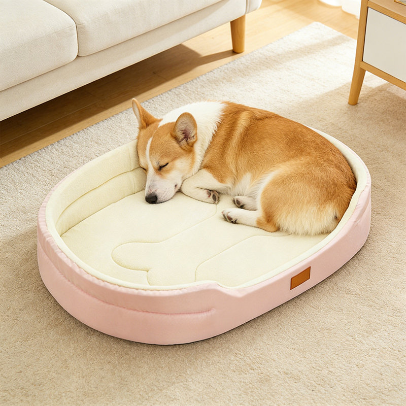 Tapis de refroidissement imperméable 4 saisons pour animaux de compagnie 19,7 x 13,8 x 4,9 po, Rose