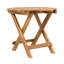 Aucune installation requise, table d'appoint extérieure en bois d'acacia pliable et réglable (finition teck)