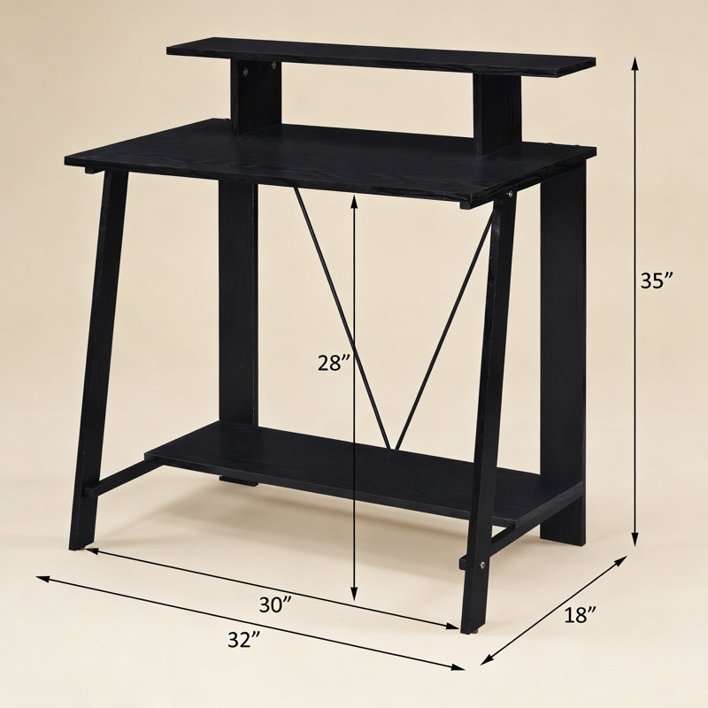Nypho Writing Desk, Black