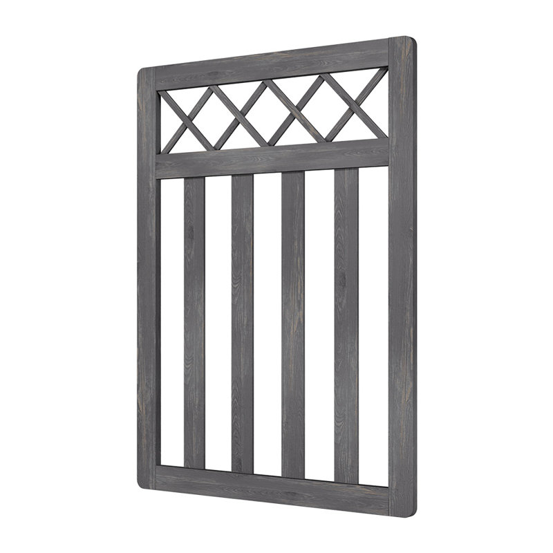 Towanna Wood Gate, Grey, 7.6 ft. H x 10 ft. W