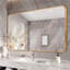 Flat Aluminum Framed Rectangle Wall Accent Mirror-422856315-422856313