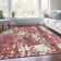 Premium Machine Washable Prisco Garnet Rug