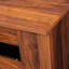 Console de bureau multifonction 118,50 po, modélisant, structure peu encombrante, console extensible noyer 118,50 po, production, fabrication, lueur-1377574158
