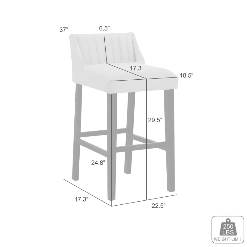 Tabouret de bar en bois Faune Modern, Éclat ambré, 1, Tabouret de bar (siège d'une hauteur de 29,5 po)