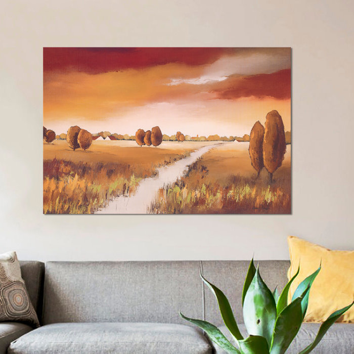 «Down the River I», reproduction sur toile, H 18 po x l 26 po x P 1,5 po, Pas de tapis, Toile tendue
