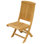 Braxton Folding Teak Outdoor Patio Dining Chair