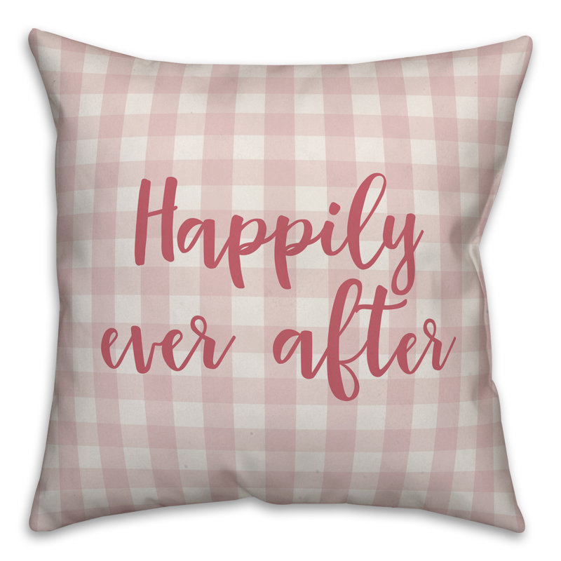  Coussin Happily Ever After, Coussin décoratif, Rose