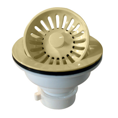 4-3/8" Push-Pull Style Kitchen Sink Basket Strainer