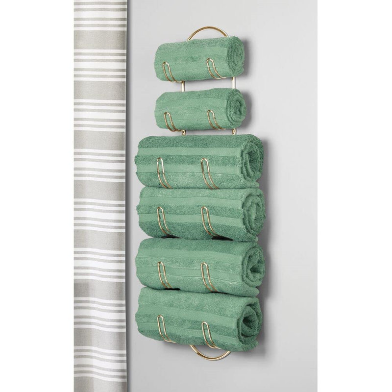 Badri 1 Wall Towel Rack, Gold