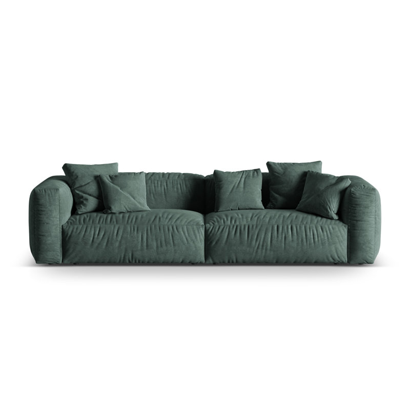 Carlens 4 Seater Sofa, Petrol, Velvet , 4
