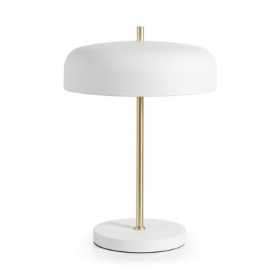 Margery 45Cm White Table Lamp with Outlet
