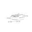 Table basse compacte moderne en forme de feuille-655830287