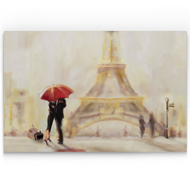 Paris Moment - Imprimé, H 24 po x l 36 po x P 1,5 po, Toile tendue