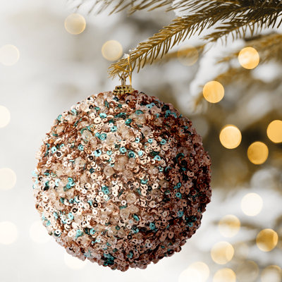 Ornement en forme de boule de paillettes Ice SND