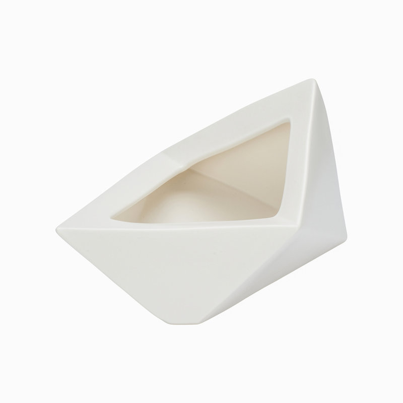 Vase en origami - kuro, Vernis blanc