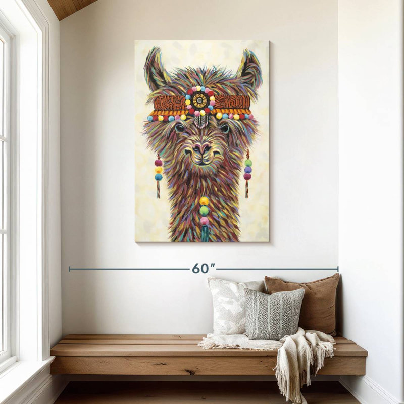 Brampt Hippie Llama II, 45" H x 30" W