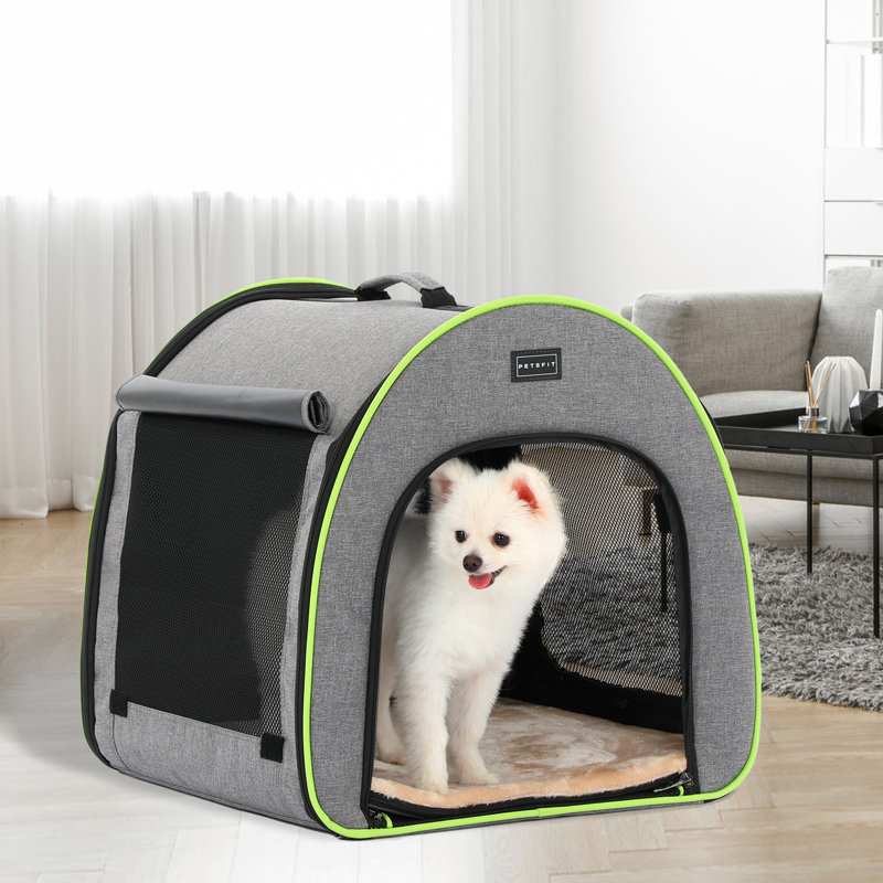Collapsible Soft-Sided Crate with 2 Doors, Small (20"H x 19.5"W x 20"D)