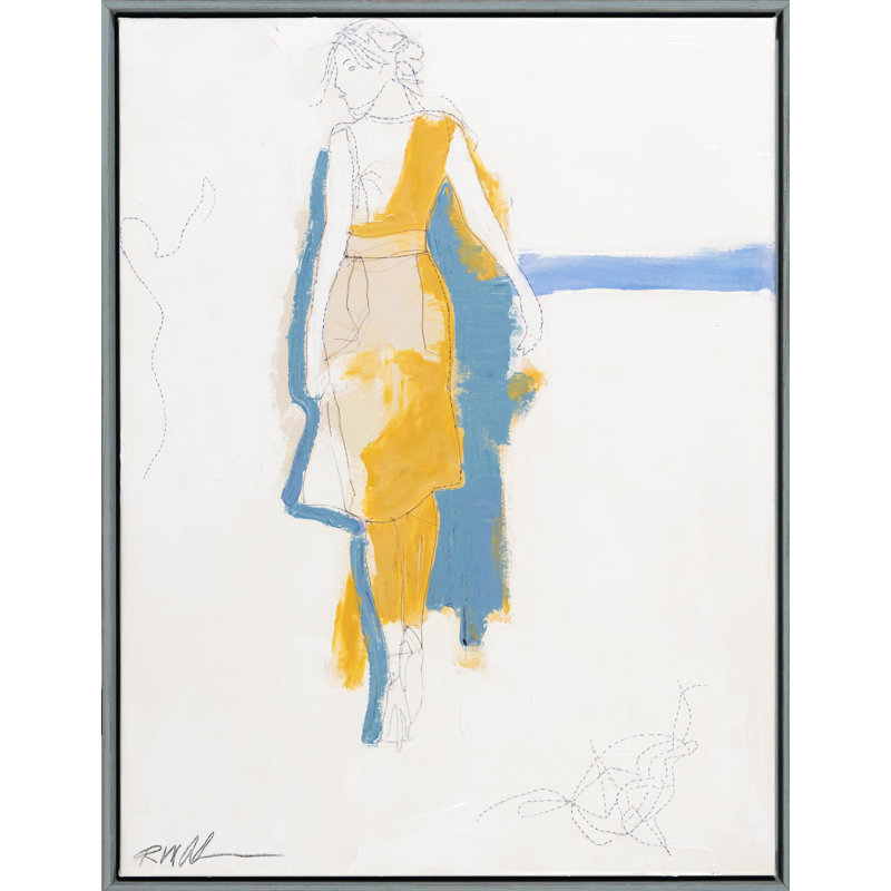 «Stitched Figure 2» par Robert Robinson - peinture sur toile à cadre flottant