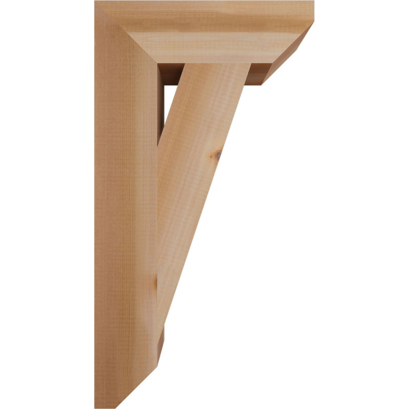 Support traditionnel en bois rustique à lattes, Cèdre rouge, H 26 po x l 3,5 po x P 14 po