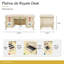 Platine De Royale Champagne Solid Wood Executive Desk-620635126