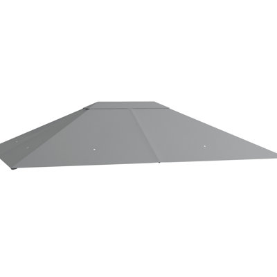 Couvercle de remplacement pour abri de jardin gris, 10 pi x 13 pi, circulation d'air et drainage, remplacement de structure 13 pi, gris, système de drainage, espace
