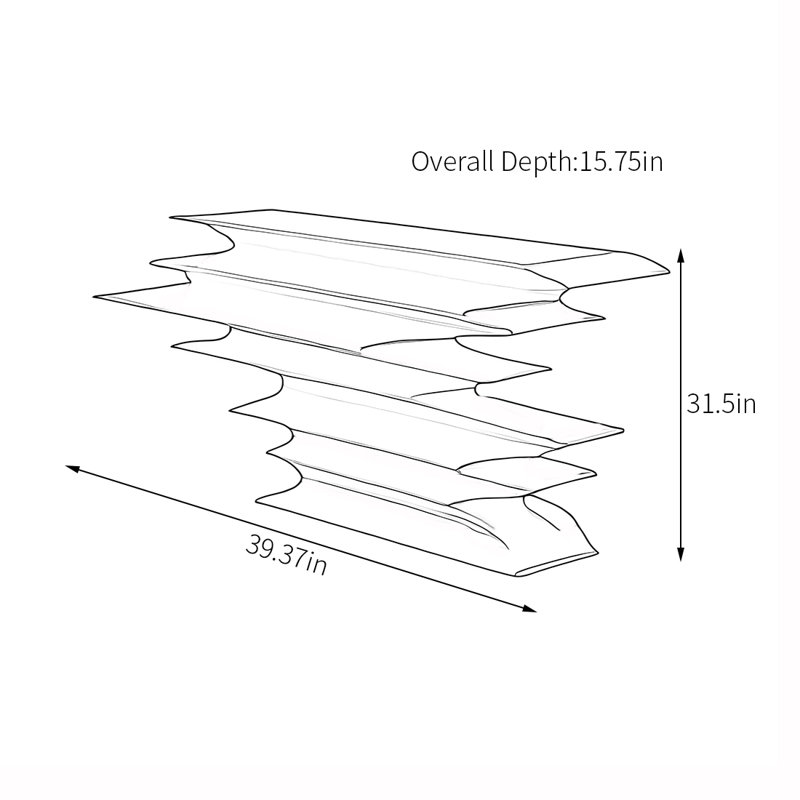 Table d'entrée moderne et multifonctionnelle, H 31,5 po x l 39,37 po x P 15,75 po