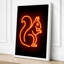 Neon Squirrel Sign Retro - Wrapped Canvas-343447684-343447686