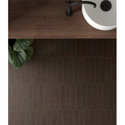 Stage 2.5 in. x 12 in.  Stone-Look Porcelain Floor And Wall Tile (5.38 Sq. Ft. / Case)