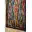 Colorful Artistic Diamon Design Antique American Hooked Folk Art Rug