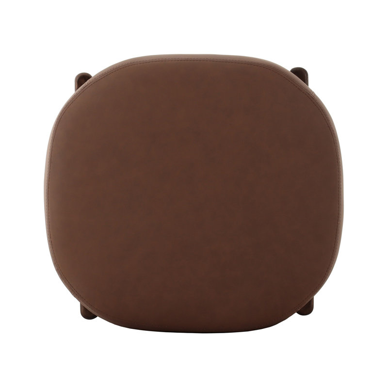 Orlando Accent Stool-Solema Cream, 20.25" H x 22.5" W x 22.5" D