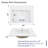 30"L x 18"W White Rectangular Single Vanity Top with Faucet Hole and Overflow(Top Only)-125359605