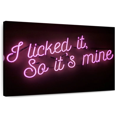 Licked It Neon Sign