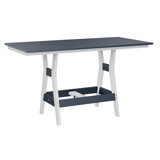 Berlin Gardens Harbor Regular Top With White Base Rectangular Bar Table