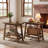2-Tier Solid Wood End Table, Farmhouse Narrow Bedside Table for Small Spaces, Living Room, Bedroom-128989007