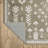 Kugler Vintage Traditional Brown/ Ivory Printed Washable Flat Pile Area Rug-1057545680
