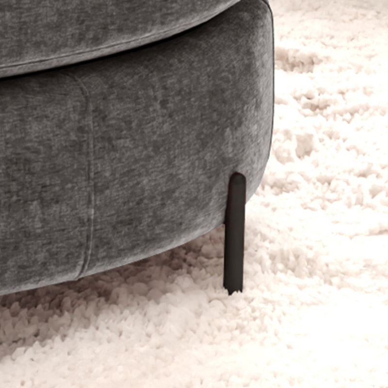 Repose-pieds en chenille avec rangement, Gris