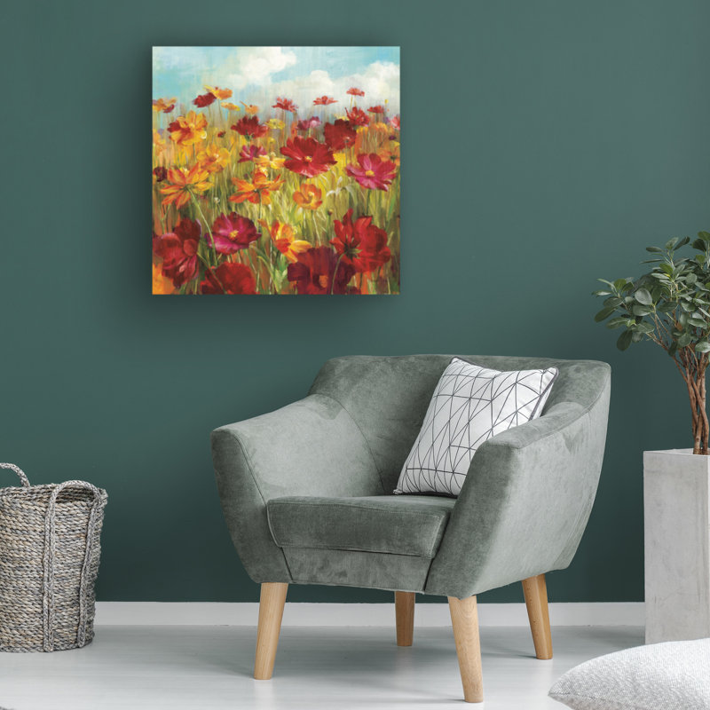 Œuvre sur toile, "Danhui Nai", H 14 po x l 14 po