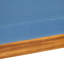 2 chaises club Mid-Century modernes - bois, bleu pacane, 2 pièces