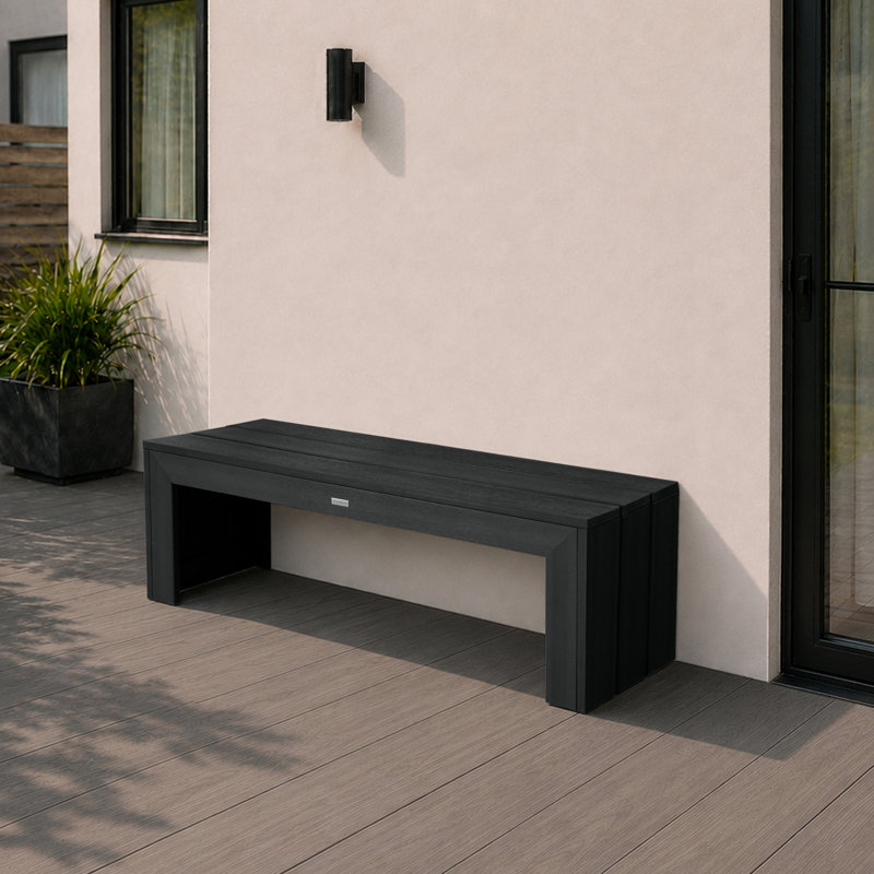 Banc moderne Monroe, Noir