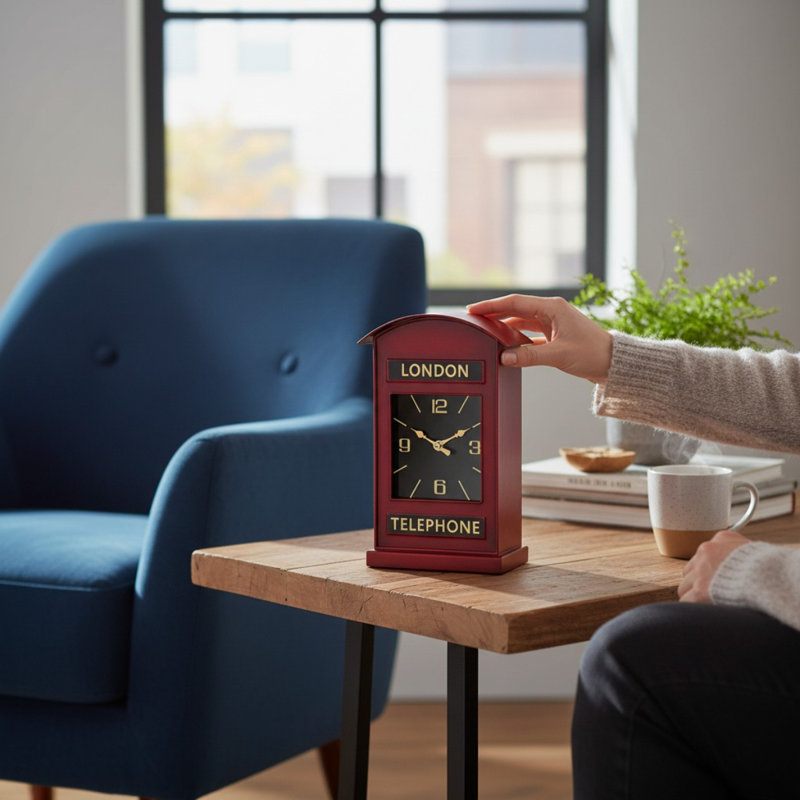 Telephone Table Clock
