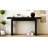 U_STYLE Uniquely Designed Ash Veneer Console Table-1786704854